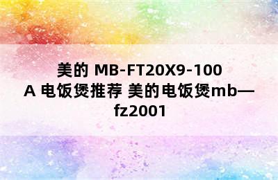 美的 MB-FT20X9-100A 电饭煲推荐 美的电饭煲mb—fz2001